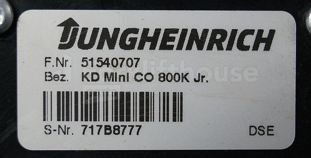 Instrumentbræt for Materialehåndteringsudstyr Jungheinrich 51540707 Display KD mini Co 800K Jr. sn. 728B8790: billede 3