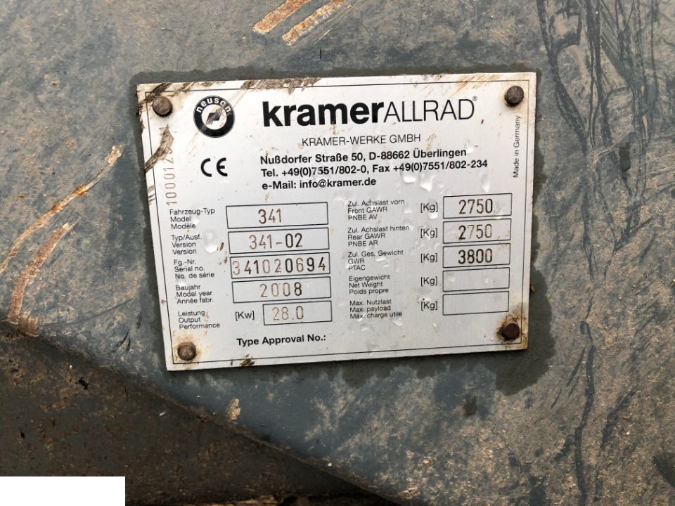 Brændstofpumpe for Landbrugsmaskine Kramer Allrad 280 341-02 Radlader - Części - Pompa Paliwa D-89275: billede 2