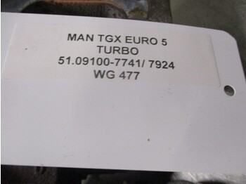 Turbolader for Lastbil MAN TGX 51.09100-7741 / 7924 TURBO EURO 5: billede 2