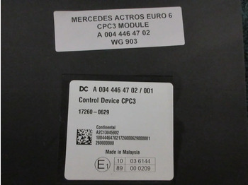 Mercedes-Benz A 004 446 47 02 CPC3 MODULEN MERCEDES BENZ 1845 MP4 - Elektrisk system for Lastbil: billede 2