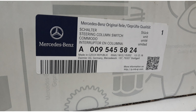 Kontrol blok for Lastbil Mercedes-Benz Brand new OEM MB steering column switch: billede 5