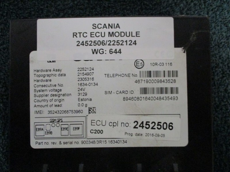 Elektrisk system Scania 2452506/2252124 RTC ECU MODULE: billede 2