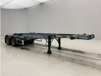 Containerbil/ Veksellad sættevogn ASCA Bi-train skelet 20 ft: billede 2