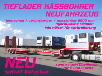 Kässbohrer LB3E / verbreiterbar /lenkachse / 6,5 m AZB NEU - Åben sættevogn