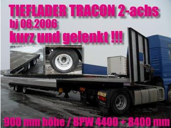  TRACON 2-achs / LENKACHSE / BPW / NL 28690 kg - Åben sættevogn
