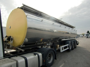 Tanksættevogn til transportering fødevarer Berger Lebensmittel Milch Auflieger 32000 Liter, 4 Kammern: billede 1