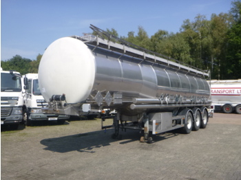 Tanksættevogn til transportering kemikalier Dijkstra Chemical tank inox 37.5 m3 / 5 comp: billede 1
