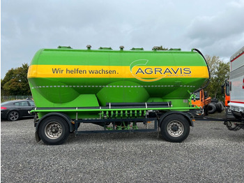 Tanksættevogn til transportering løsevarer Feldbinder 2 Achs Futtermittel Silo leichter!! Unfall: billede 1