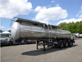 Tanksættevogn til transportering fødevarer Feldbinder Food tank inox 23.5 m3 / 1 comp + pump: billede 1