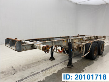 Containerbil/ Veksellad sættevogn Fruehauf Skelet 20 ft: billede 1