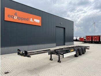 Containerbil/ Veksellad sættevogn Krone 45FT HC, SAF INTRADISC, Leergewicht: 4.300kg, NL-chassis, 3x vorhanden: billede 1