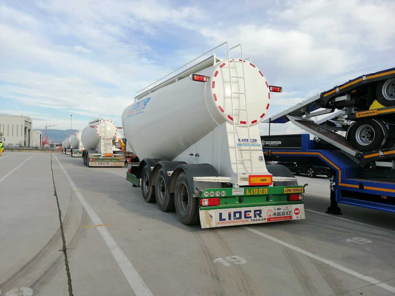 Ny Tanksættevogn til transportering cement LIDER 2023 MODEL NEW CEMENT TANKER: billede 19