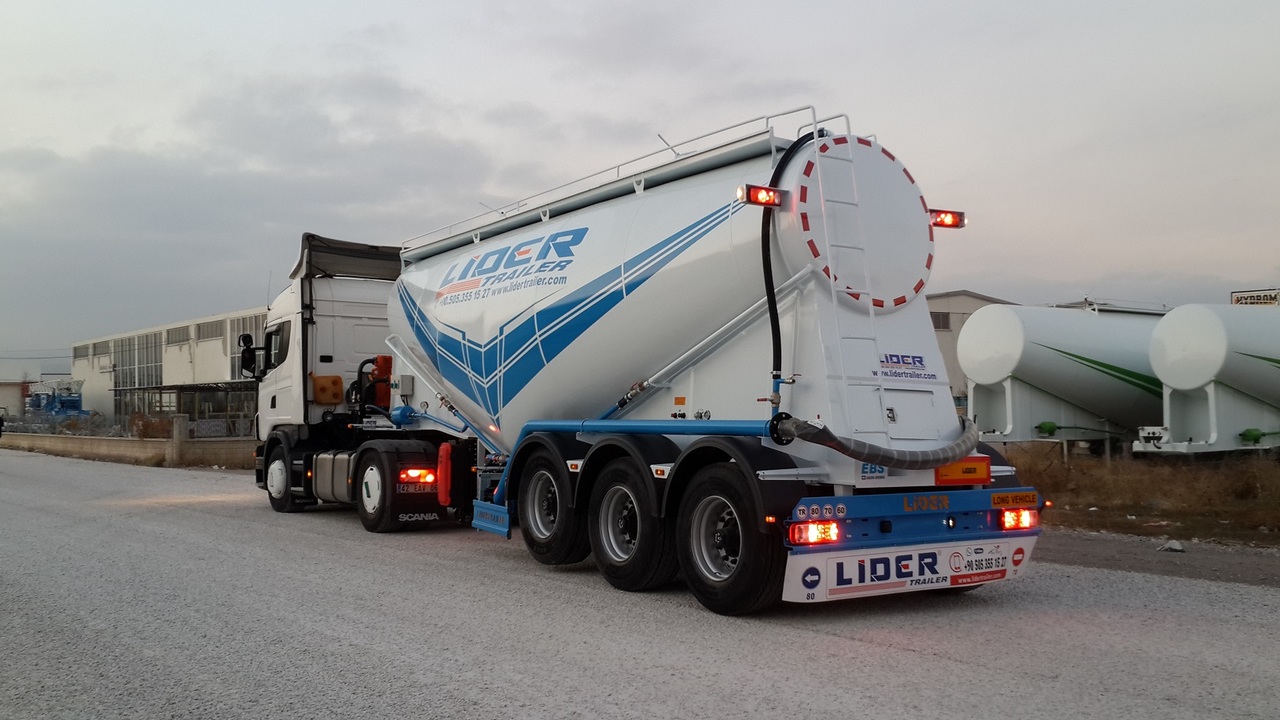 Ny Tanksættevogn til transportering cement LIDER 2023 MODEL NEW CEMENT TANKER: billede 14