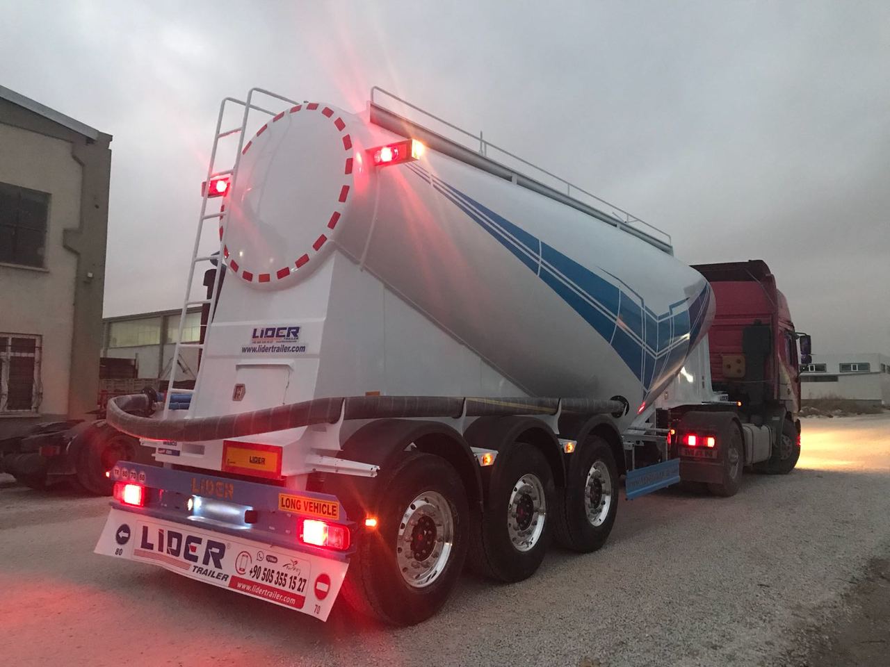 Ny Tanksættevogn til transportering cement LIDER 2023 MODEL NEW CEMENT TANKER: billede 9