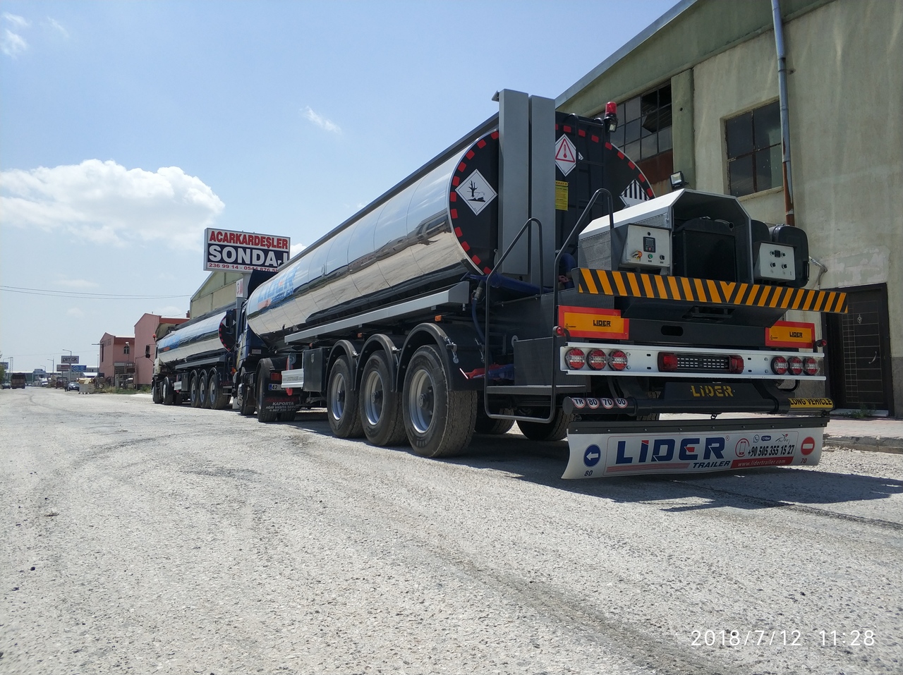 Ny Tanksættevogn til transportering bitumen LIDER 2024 MODELS NEW LIDER TRAILER MANUFACTURER COMPANY: billede 5