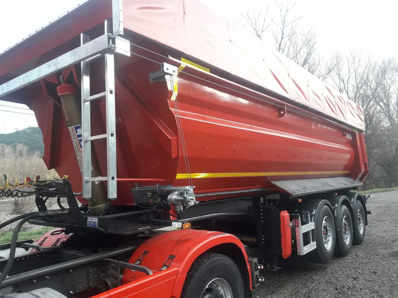 Ny Tipvogn sættevogn til transportering træ LIDER 2024 MODELS YEAR NEW (MANUFACTURER COMPANY LIDER TRAILER & TANKER: billede 3