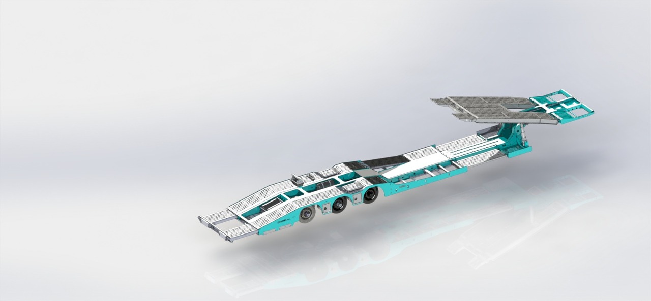 Ny Biltransportør sættevogn til transportering tungemaskiner LIDER 2024 NEW UNUSED READY IN FACTORY STOCK: billede 17
