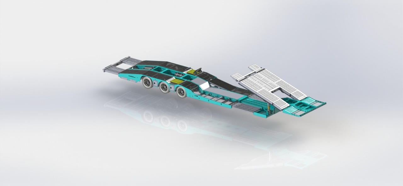 Ny Biltransportør sættevogn til transportering tungemaskiner LIDER 2024 NEW UNUSED READY IN FACTORY STOCK: billede 16