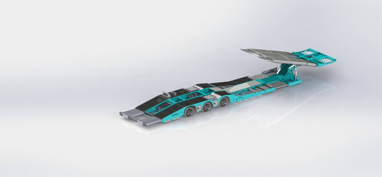 Ny Biltransportør sættevogn til transportering tungemaskiner LIDER 2024 NEW UNUSED READY IN FACTORY STOCK: billede 14