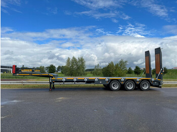 Ny Nedbygget platform sættevogn Lider 3 Axles Low-bed Semi Trailer 65 Ton: billede 1