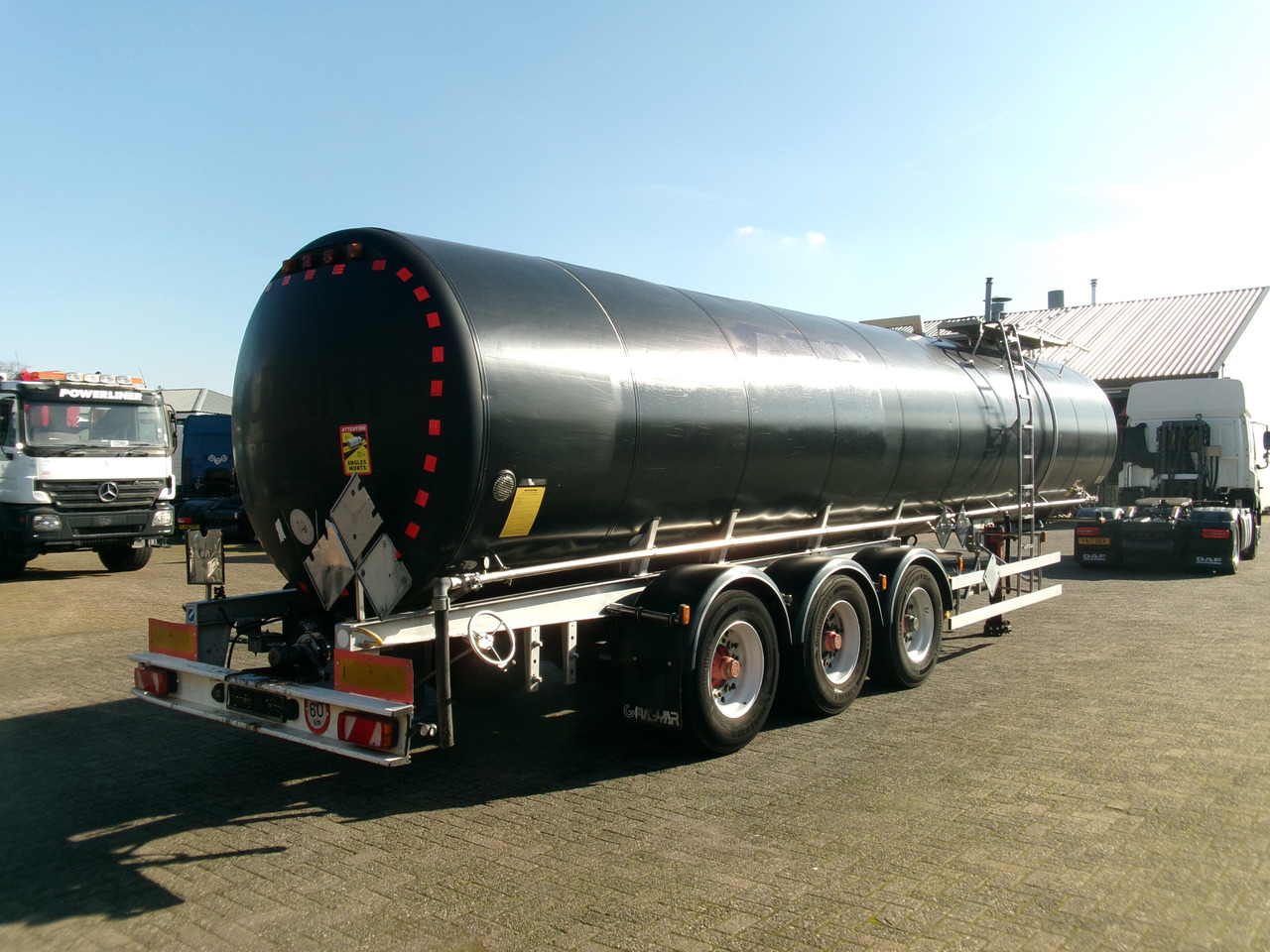 Tanksættevogn til transportering bitumen Magyar Bitumen tank inox 32 m3 / 1 comp + ADR: billede 4