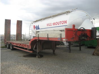 ASCA Machine carrier semi trailer - Nedbygget platform sættevogn