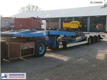 Louault 3-axle truck/machinery transporter trailer - Nedbygget platform sættevogn