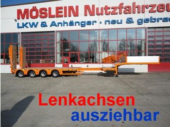 Möslein 4 Achs Satteltieflader, ausziehbar - Nedbygget platform sættevogn