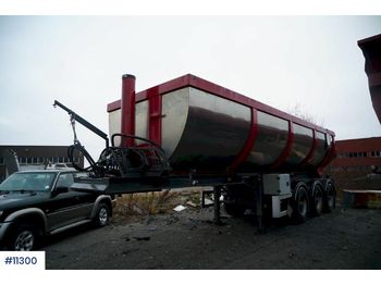 Sættevogn til transportering bitumen Nor Slep Asphalt semi with asphalt canopy: billede 1