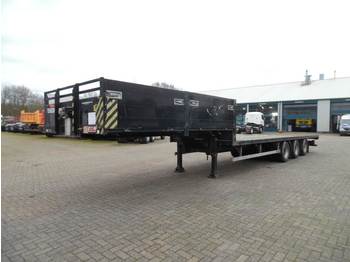 Nedbygget platform sættevogn SDC 3-axle semi-lowbed container trailer 10-20-30 ft: billede 1
