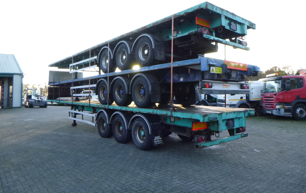 Åben sættevogn SDC Stack - 3 x platform trailer 13.6 m / 39 t: billede 4