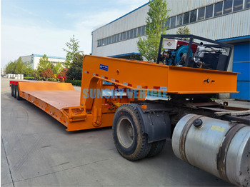 Ny Nedbygget platform sættevogn til transportering tungemaskiner SUNSKY 3 Axle 70 Tons detachable gooseneck lowbed trailer: billede 3