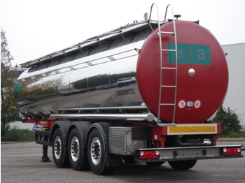 Berger Food - milk tank, 32.000 l., 4 comp., Light weight: 5.660 kg. - Tanksættevogn