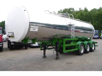 Massey / Crossland Food (milk) tank inox 30 m3 / 1 comp - Tanksættevogn