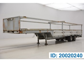 Nedbygget platform sættevogn Titan Low bed trailer: billede 1