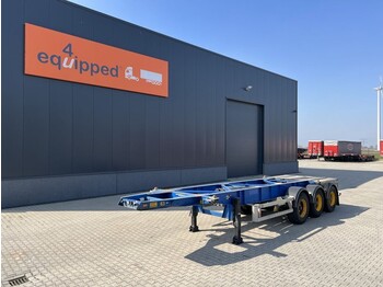 Containerbil/ Veksellad sættevogn Van Hool 20FT ADR-chassis, liftaxle, discbrakes, NL-trailer, ADR/APK: 09/2022!!!: billede 1