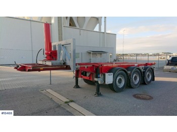 Containerbil/ Veksellad sættevogn Van Hool container tipper chassis: billede 1