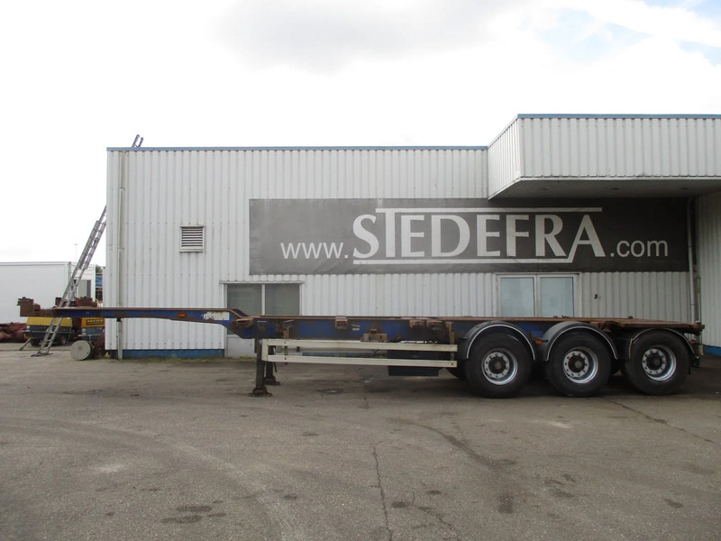 Containerbil/ Veksellad sættevogn Wielton NS34P , Container trailer , 3 ROR axles , drum brakes , air suspension: billede 2