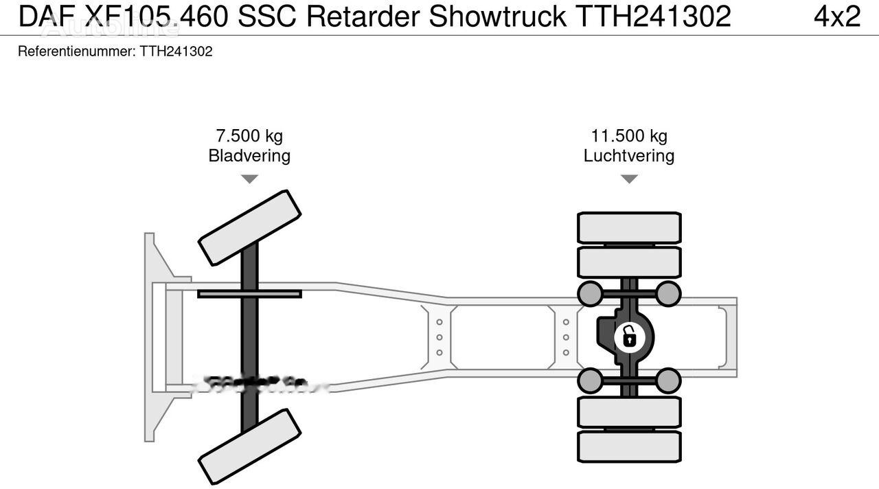 Trækker DAF XF105.460 SSC Retarder Showtruck: billede 23