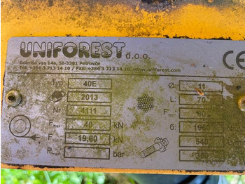 Forstseilwinde UNIFOREST 40E mit Gelenkwelle - Spil for Skovningsmaskine: billede 4