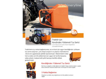 Ny Sand-/ Saltspreder GALEN Salt Spreader for tractor: billede 1