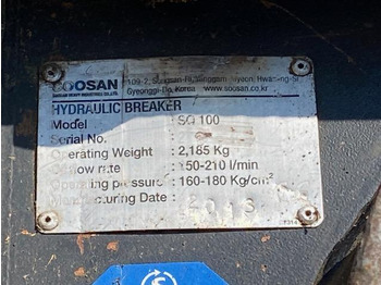 Soosan SQ 100  - Hydraulisk hammer for Entreprenørmaskin: billede 5