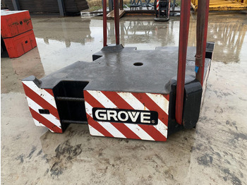 Grove Grove GMK 6400 counterweight 10 ton - Vægtklods