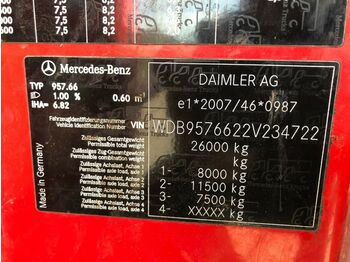 Affaldsmaskine Mercedes-Benz 2629 6X2 Seitenlader Speed Paddle Top Zustand: billede 4