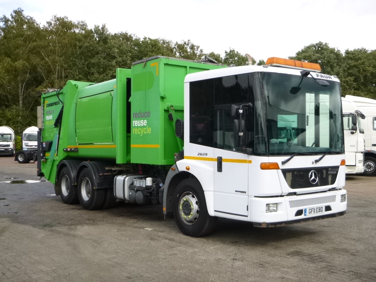 Affaldsmaskine Mercedes Econic 2629LL 6x4 RHD Faun refuse truck: billede 2