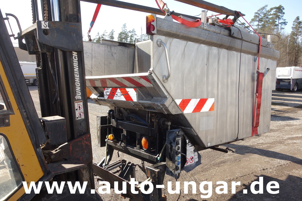 Affaldsmaskine til transportering affald Multicar Müllaufbau PB400 Aluaufbau mit Hilfsrahmen 4m³ Kipper Presse Lifter: billede 4