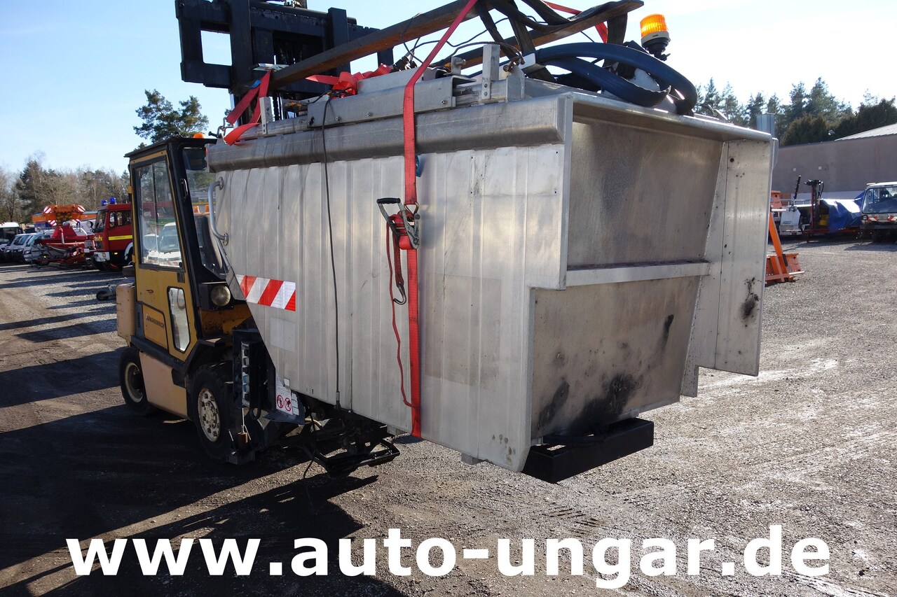 Affaldsmaskine til transportering affald Multicar Müllaufbau PB400 Aluaufbau mit Hilfsrahmen 4m³ Kipper Presse Lifter: billede 3