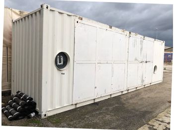 Skibscontainer Container uso esposizione 9 x 2,5 metri, con due pedane per ingresso laterale: billede 1
