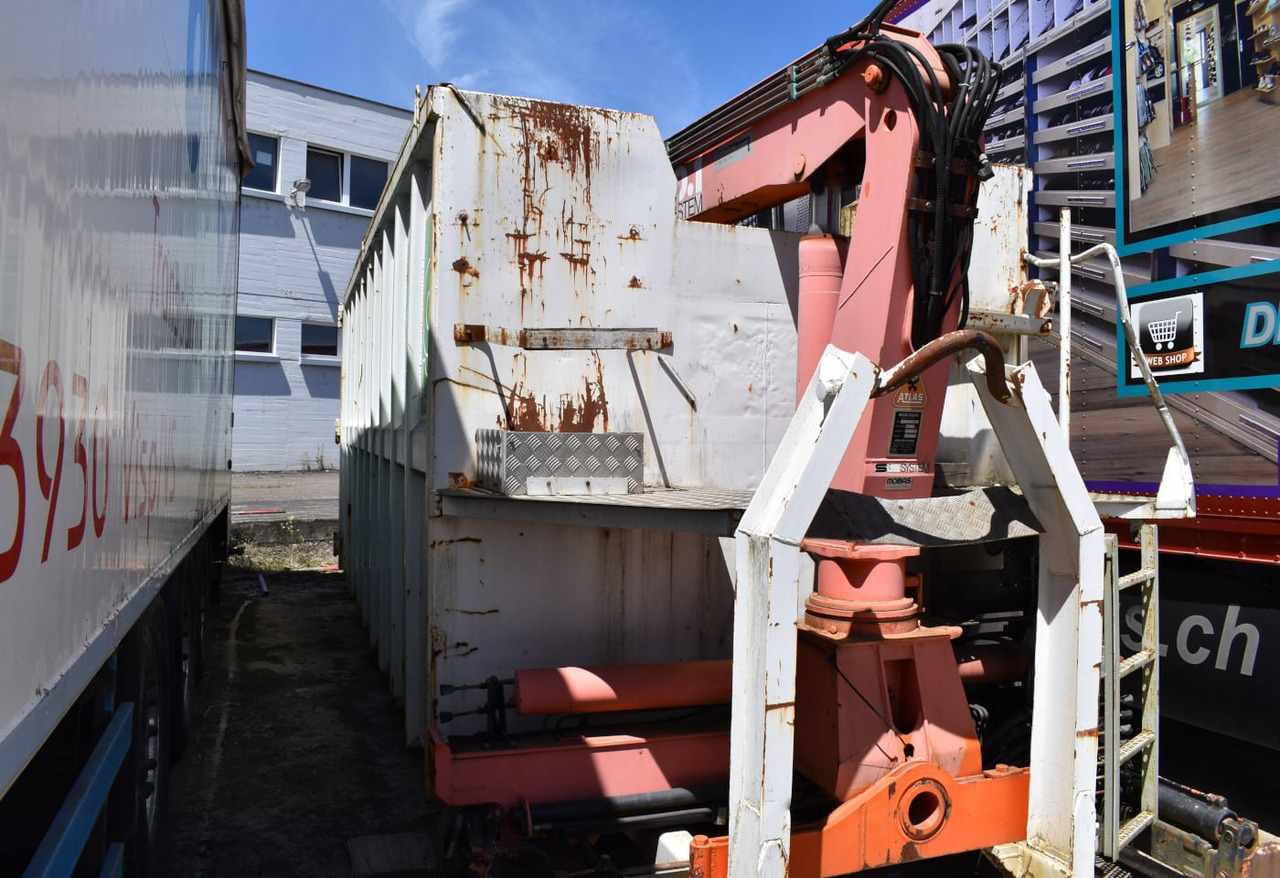 Maxi container (D) 2000 hook trough with crane and grab: billede 6