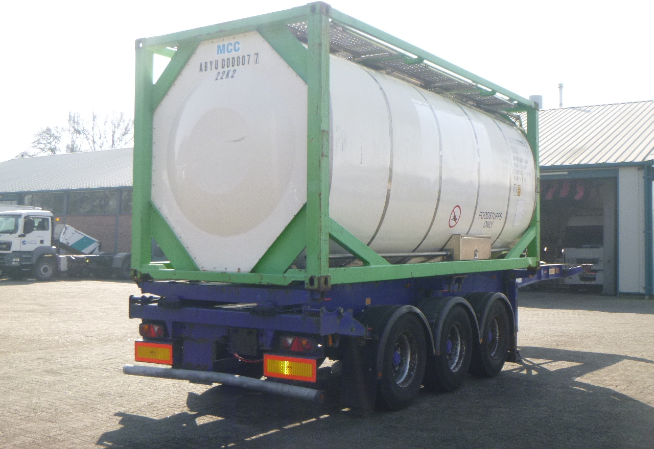 Tankcontainer, Sættevogn Danteco Food tank container inox 20 ft / 25 m3 / 1 comp: billede 4